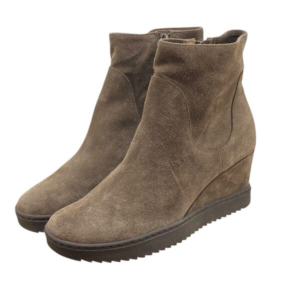 Sofft‎ Shary Women's Size 8.5 M Gray Suede Comfort Wedge Ankle Booties Boots - Picture 3 of 12